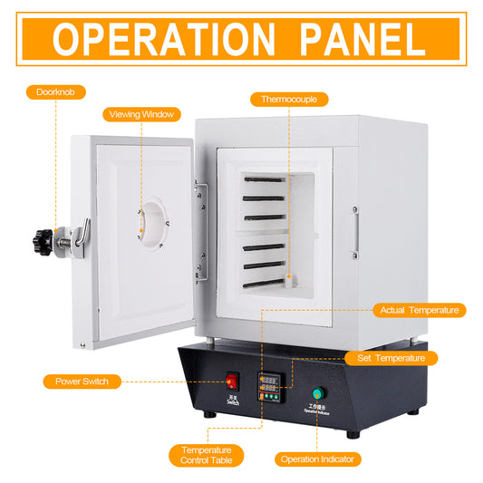 Jewelry Casting Burnout Furnace Oven with Observation Window Machine