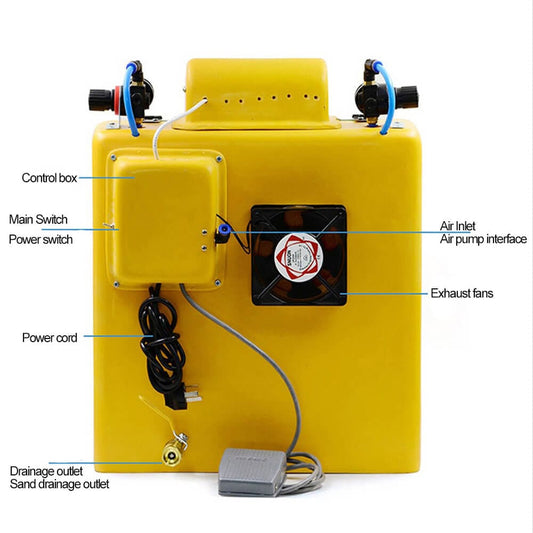 PHYHOO JEWELRY TOOLS-Antique Gold Silver Sandblasting Machine