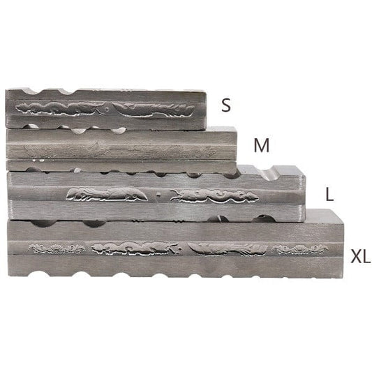 PHYHOO JEWELRY TOOLS-High-hardness Pit Iron Bracelets Dragon and Phoenix Trunking Jewelry Making Tools