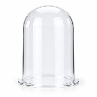 PHYHOO clear acrylic vacuum hood bell jar with airtight base flange for jewelry casting and investment debubbling machine