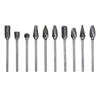 PHYHOO JEWELRY TOOLS-10 Pcs Tungsten Carbide Rotary Burrs Set