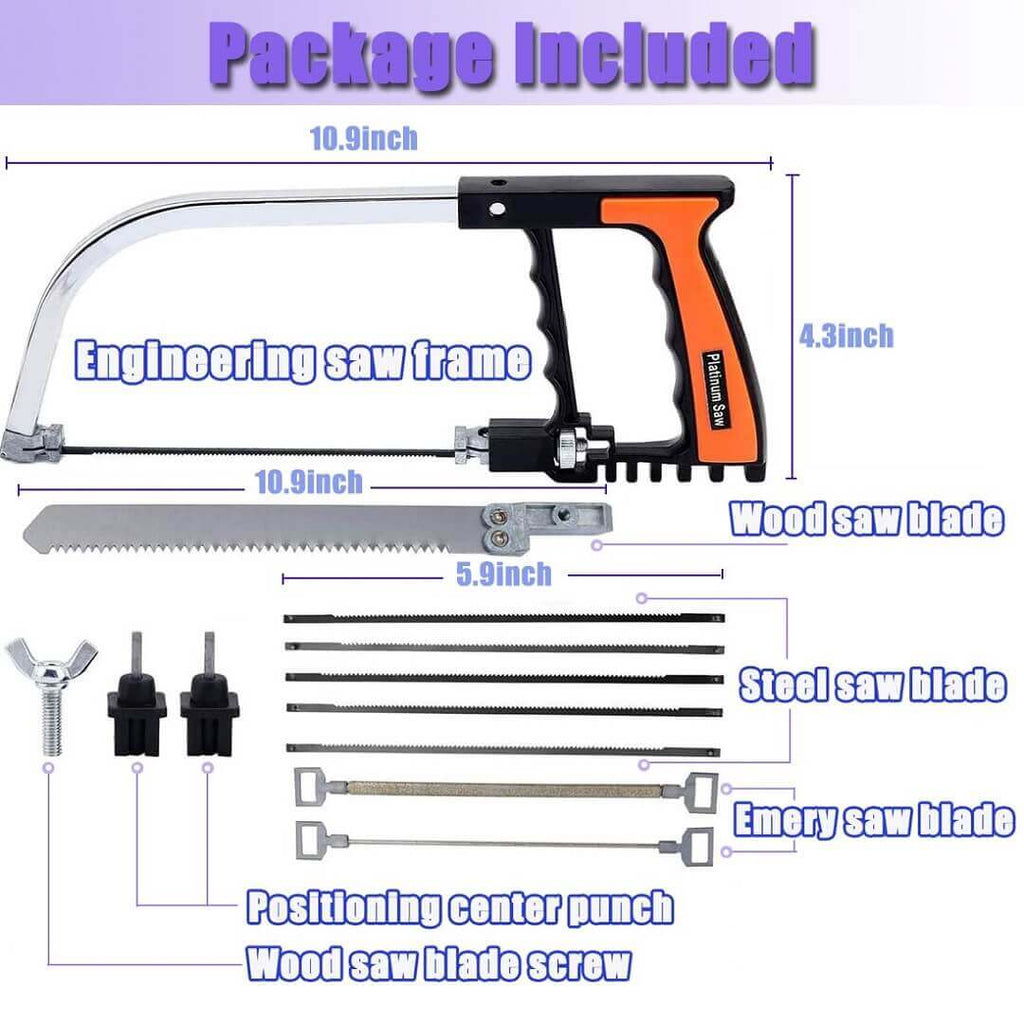 PHYHOO JEWELRY TOOLS-12pcs Adjustable DIY Multipurpose Universal Saw Bow Kit