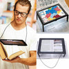 PHYHOO JEWELRY TOOLS-A4 Full Page Large 3X Giant Hands Free Desk Foldable Magnifying