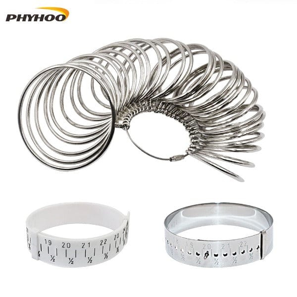 PHYHOO JEWELRY TOOLS-Bracelet Sizer Gauge Adjustable Bangle Measures 15-25cm Tools