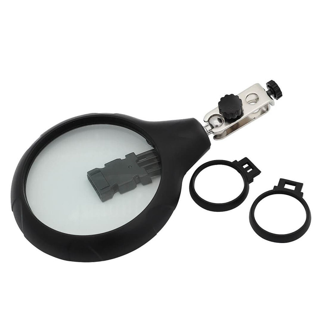 PHYHOO JEWELRY TOOLS-Desktop LED Light Welding Magnifier