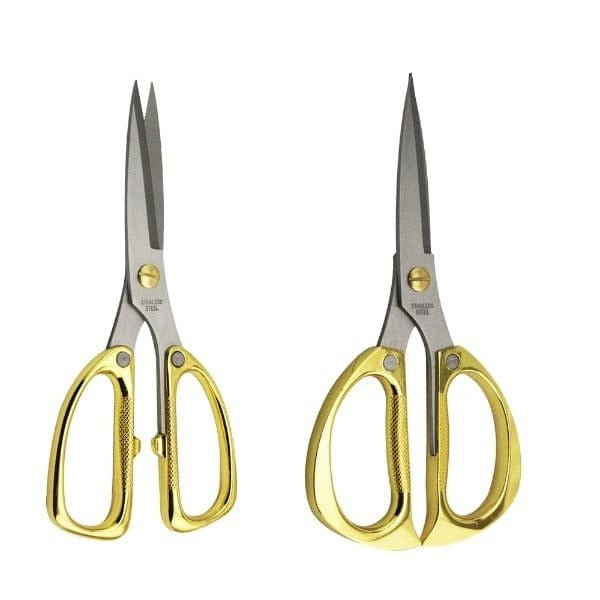 PHYHOO JEWELRY TOOLS-Gold Handle Stainless Steel Sewing Scissors