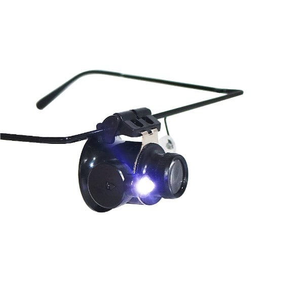 PHYHOO JEWELRY TOOLS-LED Eyeglass Type Wearable Monocle 20x Magnifier