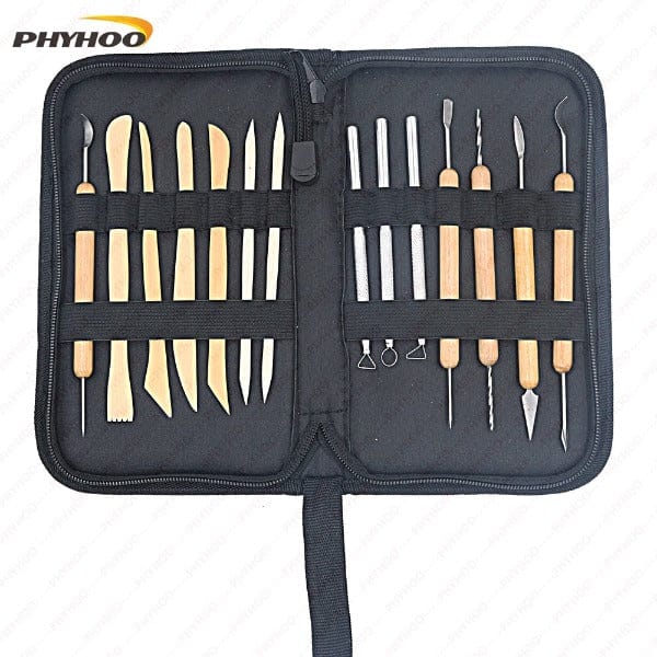 PHYHOO JEWELRY TOOLS-PHYHOO 14 Piece Clay Carving Set Pottery Art Sculpting Tools