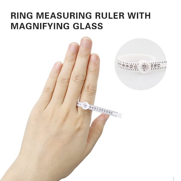 PHYHOO JEWELRY TOOLS-Plastic Ring Size Measure Finger Gauge