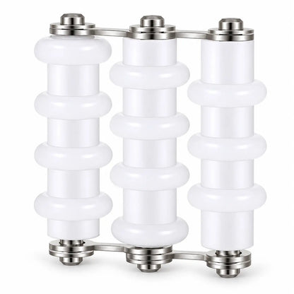 PHYHOO handheld plastic wire straightener tool with 3 grooved rollers for jewelry craft wire